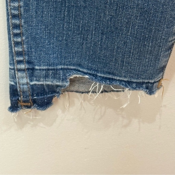 Madewell 10” High Rise Skinny Jeans Drop Step Hem Denim Stretch Distressed - Picture 7 of 10